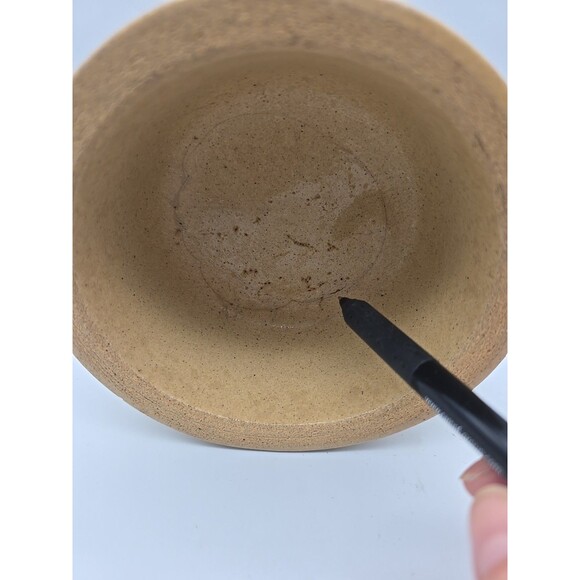 Vintage RRP Roseville Pottery 6" Dog Pet Dish Crock Glazed Feeder Bowl #250-5" - Picture 8 of 10